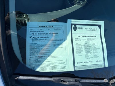 2012 Hyundai Sonata GLS