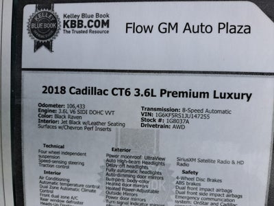 2018 Cadillac CT6 Premium Luxury