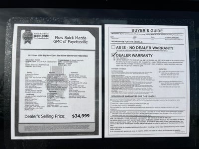 2022 RAM 1500 Big Horn Crew Cab 4x4 5'7" Box