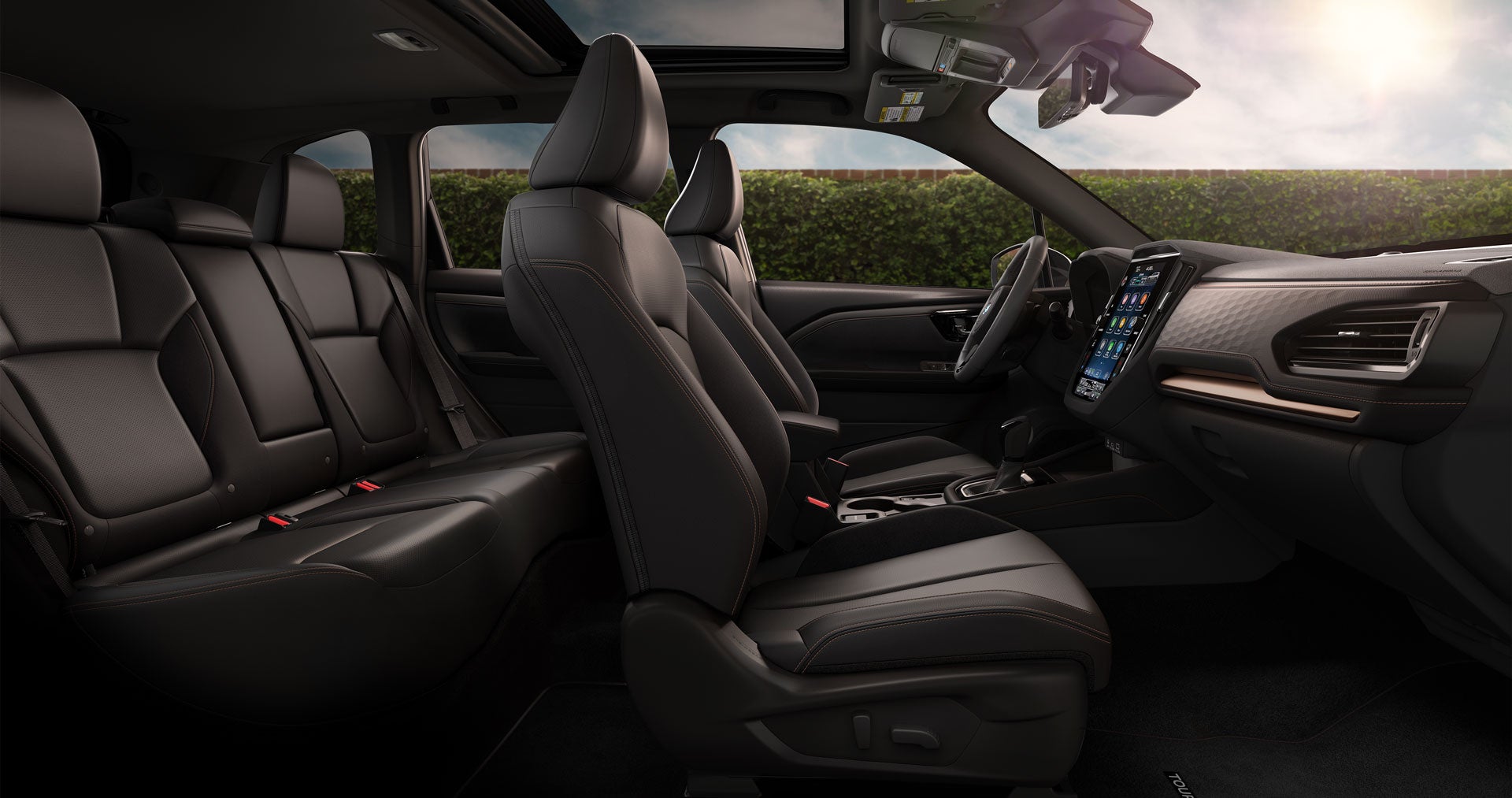 2025 Subaru Forester Touring Hybrid Shown in Touring Black Leather