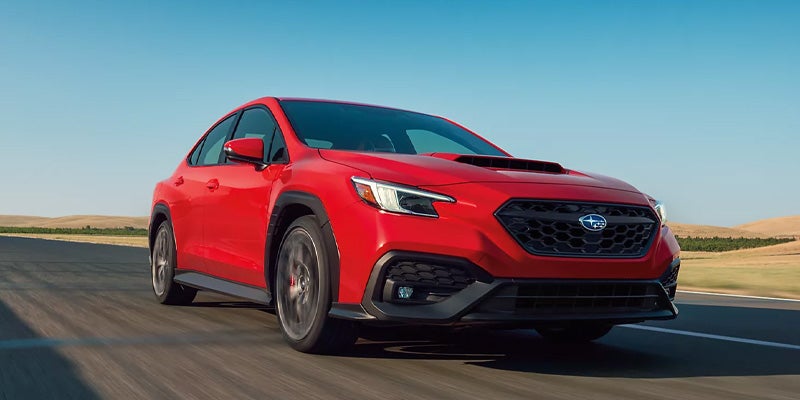 subaru wrx front quarter passenger side view