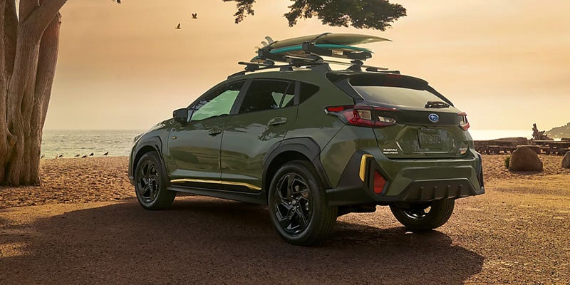 subaru crosstrek rear quarter driver side view