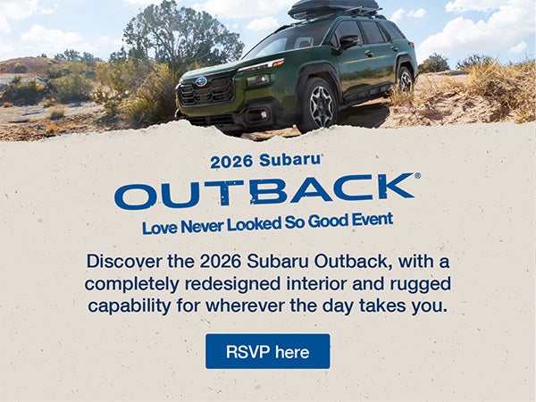 Love Never Looked So Good. Subaru Outback driving on rugged 