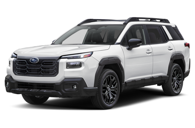 Front view of a white 2026 Subaru Outback SUV